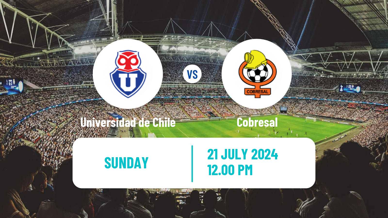 Soccer Chilean Primera Division Women Universidad de Chile - Cobresal