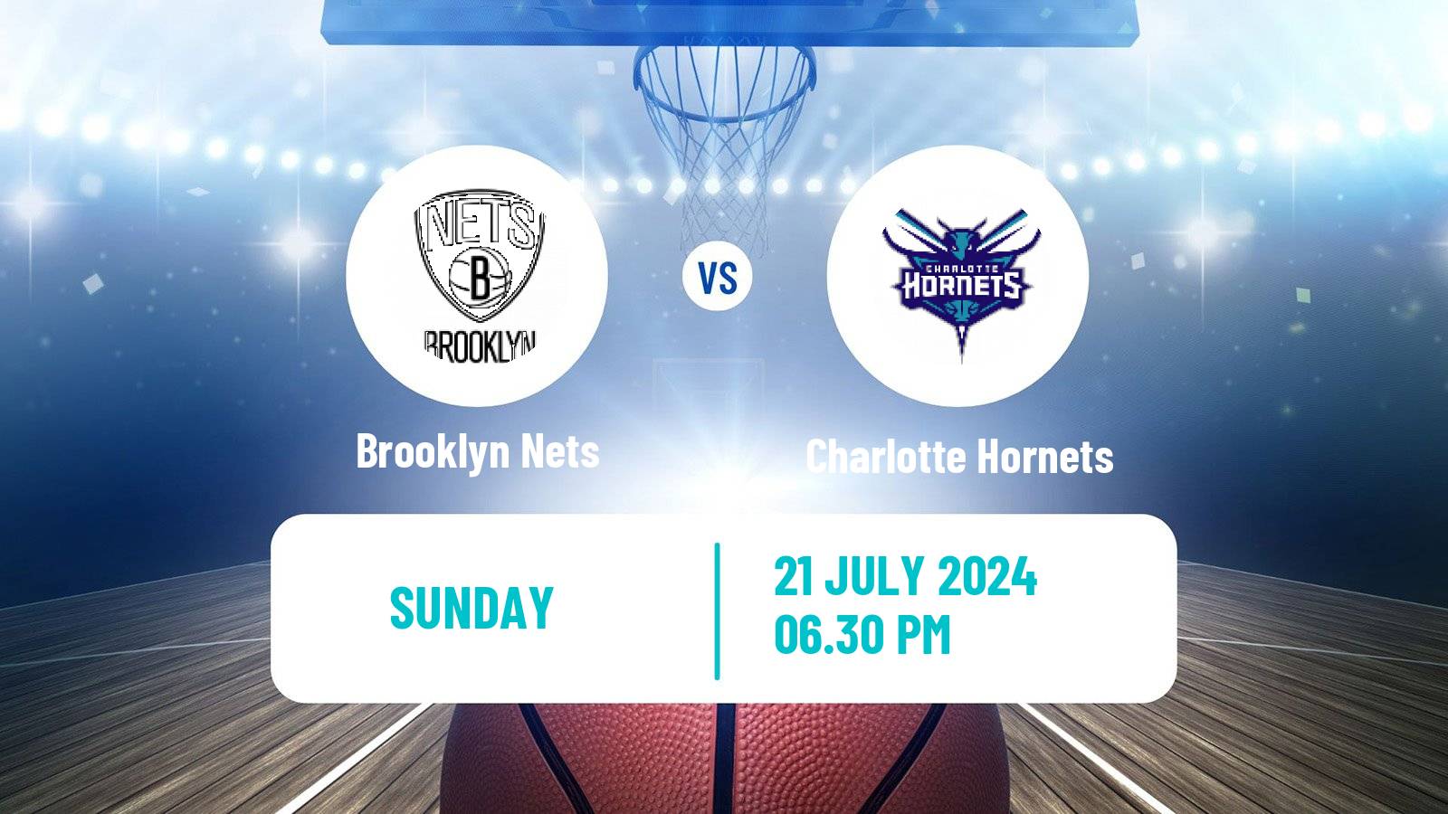 Basketball NBA Las Vegas Summer League Brooklyn Nets - Charlotte Hornets