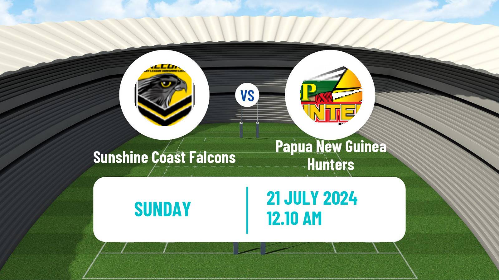 Rugby league Australian Queensland Cup Sunshine Coast Falcons - Papua New Guinea Hunters