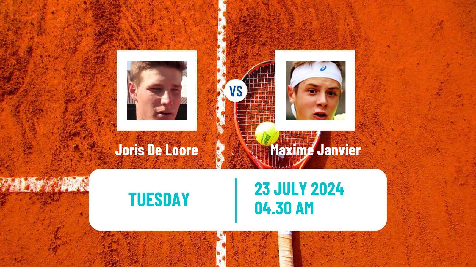 Tennis Zug Challenger Men Joris De Loore - Maxime Janvier