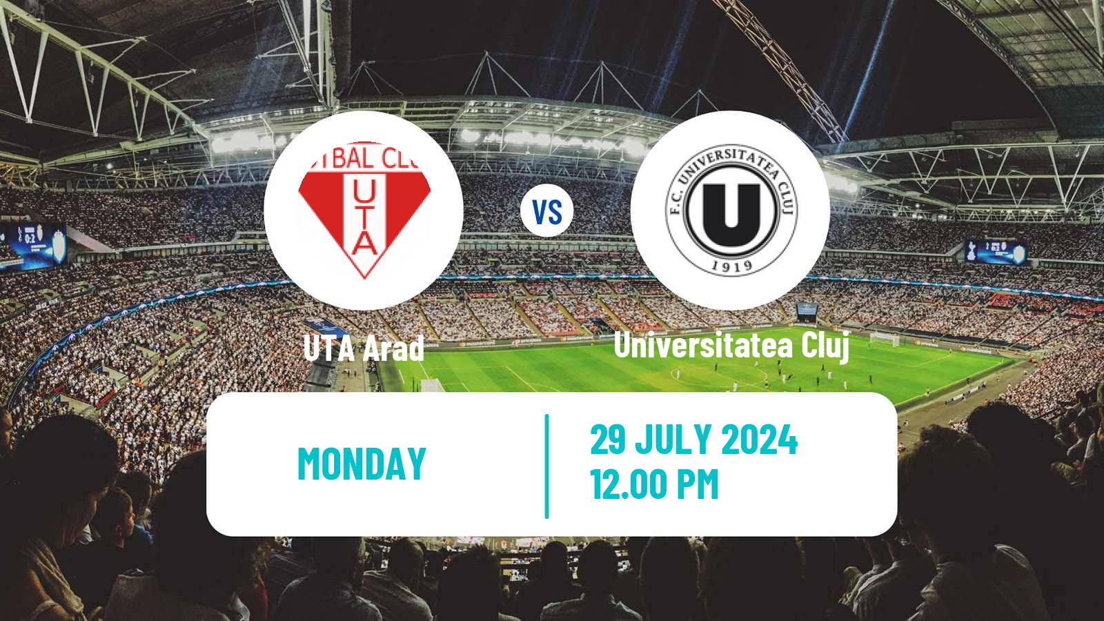 Soccer Romanian Liga 1 UTA Arad - Universitatea Cluj