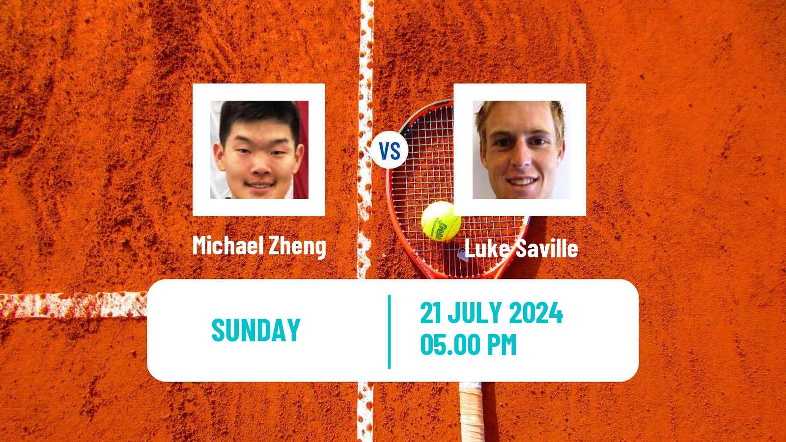 Tennis Chicago Challenger Men Michael Zheng - Luke Saville
