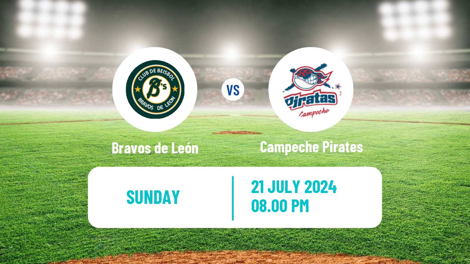 Baseball LMB Bravos de León - Campeche Pirates