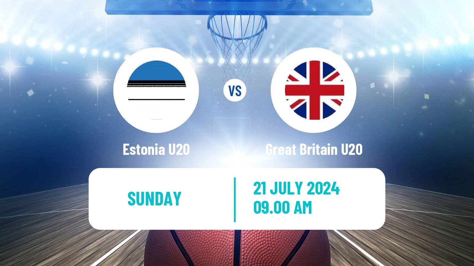 Basketball EuroBasket U20 B Estonia U20 - Great Britain U20