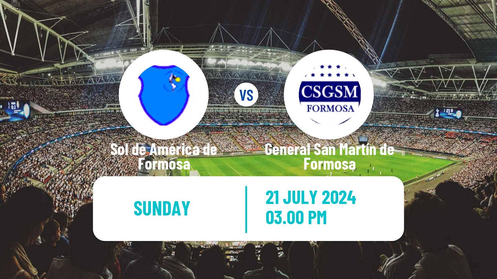 Soccer Argentinian Torneo Federal Sol de América de Formosa - General San Martín de Formosa