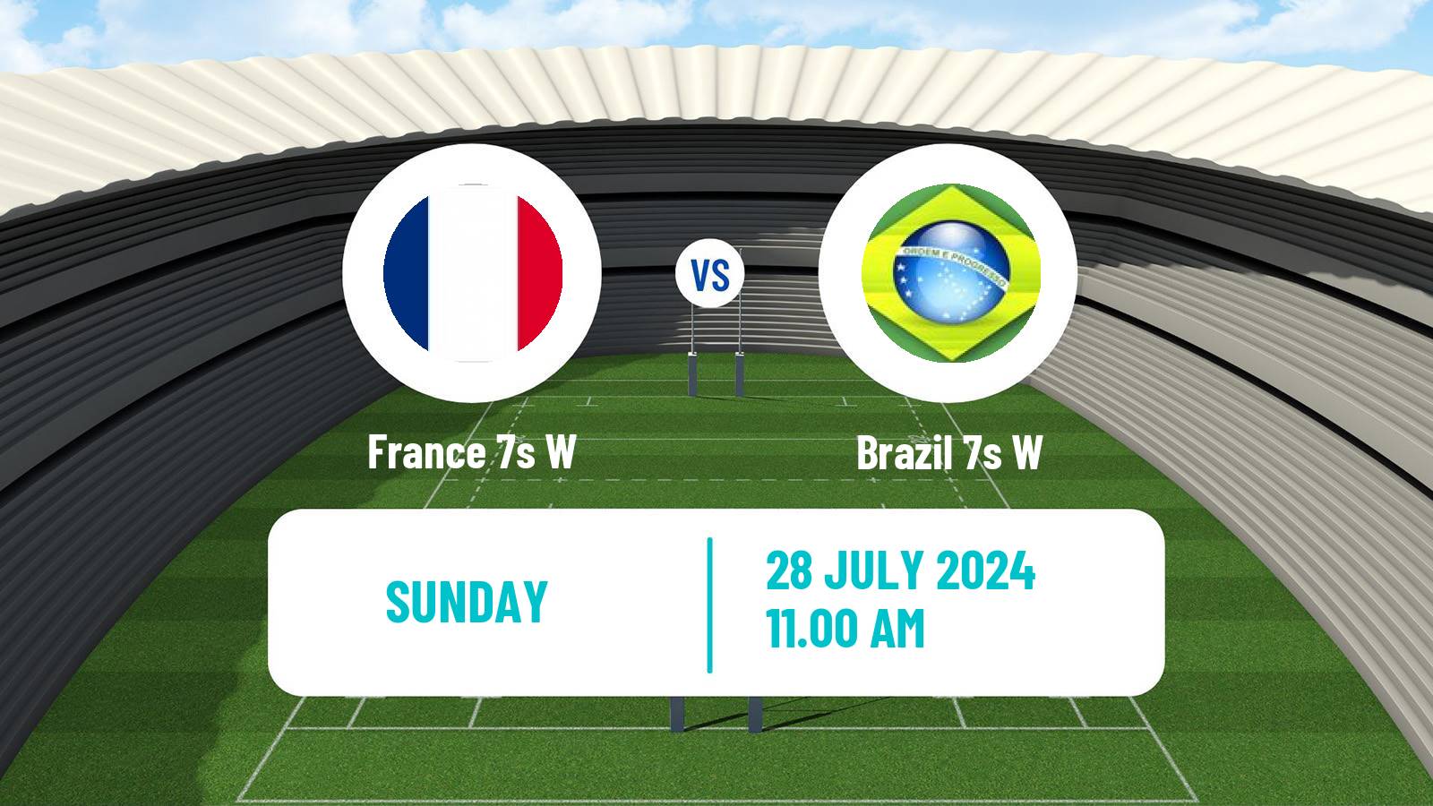 Rugby union Olympic Games 7s Rugby Women France 7s W - Brazil 7s W