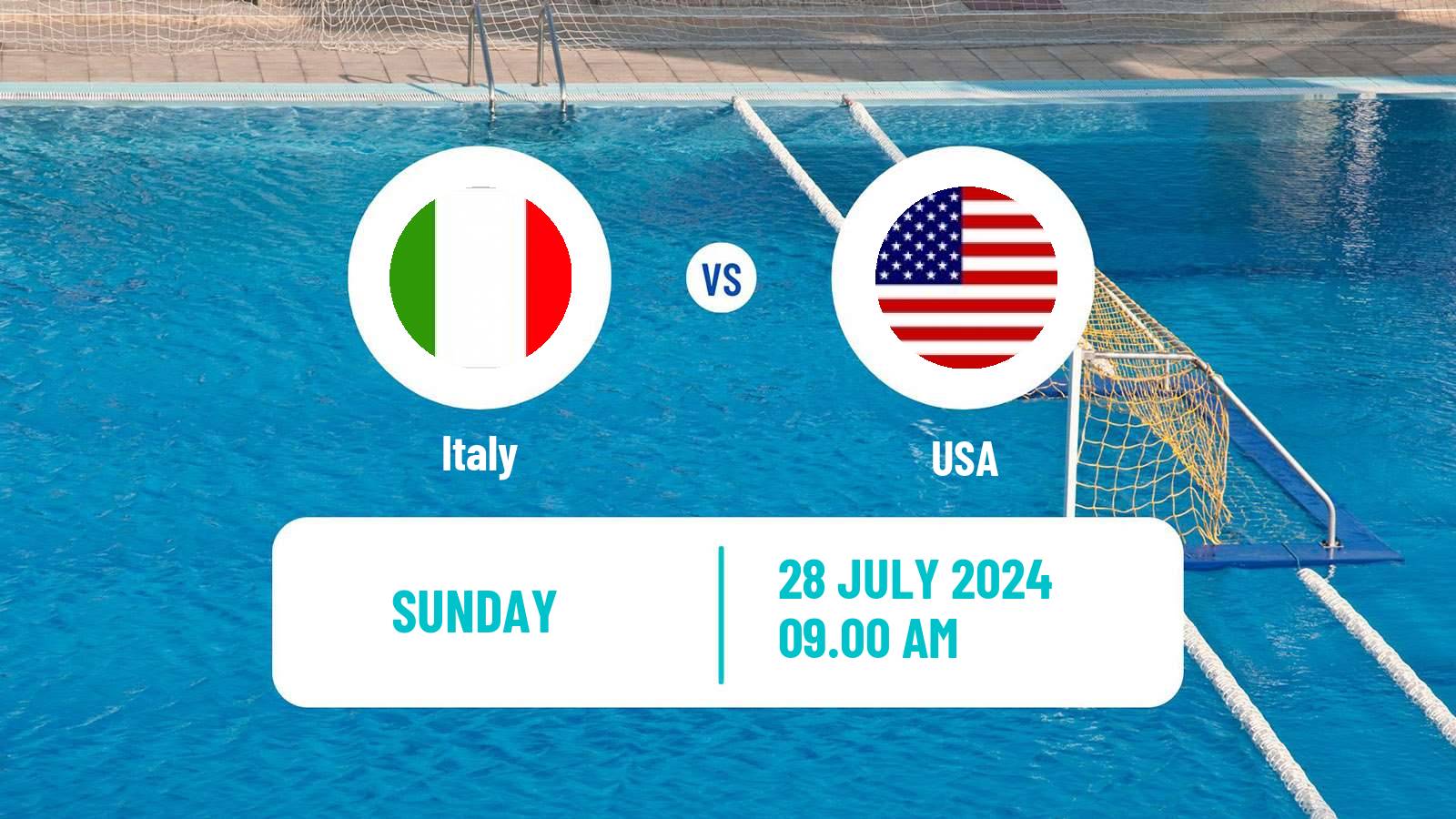 Water polo Olympic Games - Water polo Italy - USA