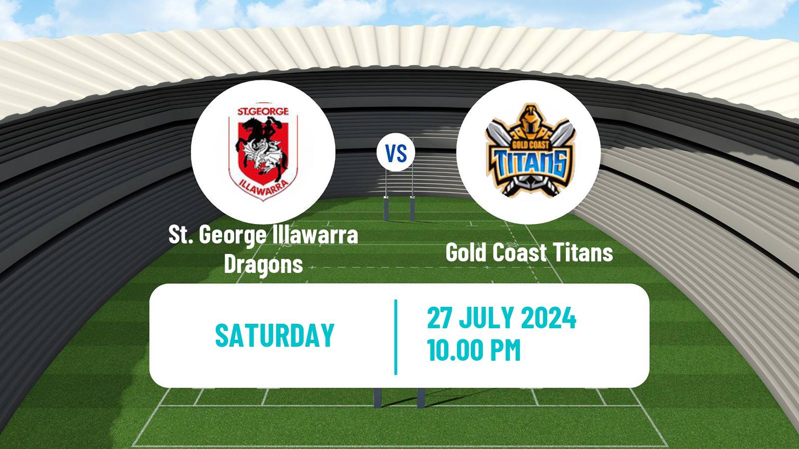 Rugby league Australian Premiership Rugby League Women St. George Illawarra Dragons - Gold Coast Titans