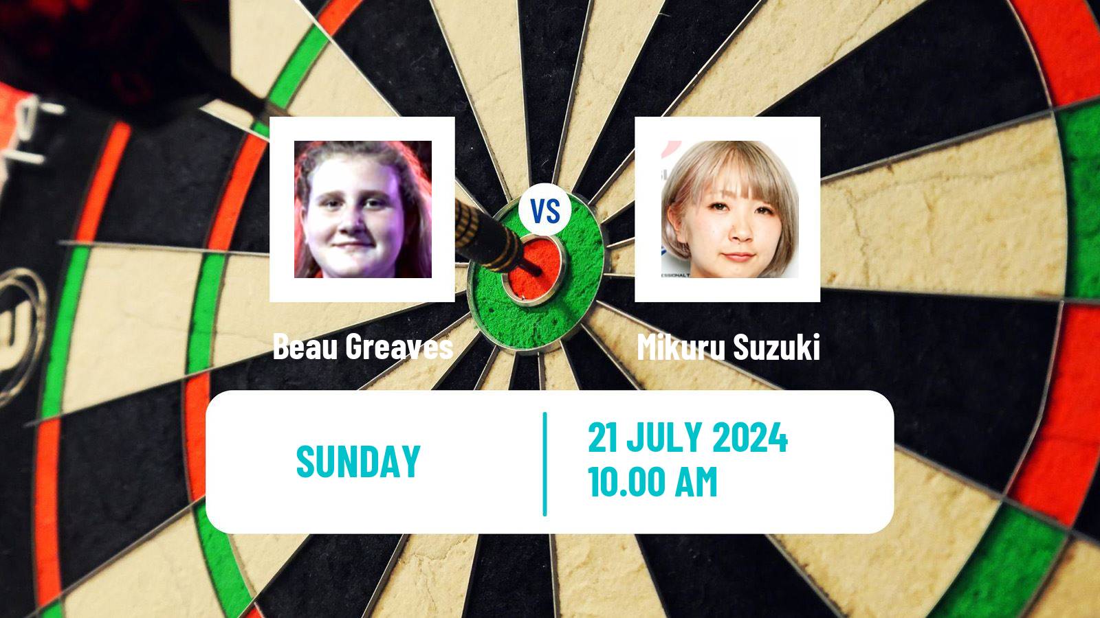 Darts Women S World Matchplay Beau Greaves - Mikuru Suzuki