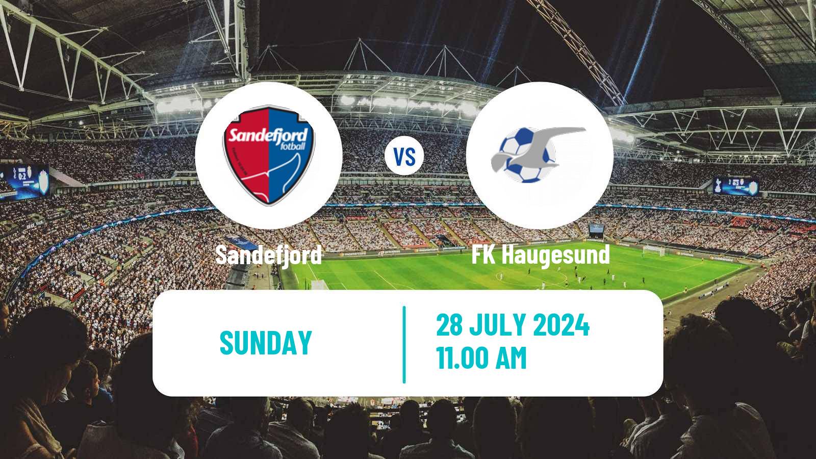 Soccer Norwegian Eliteserien Sandefjord - Haugesund