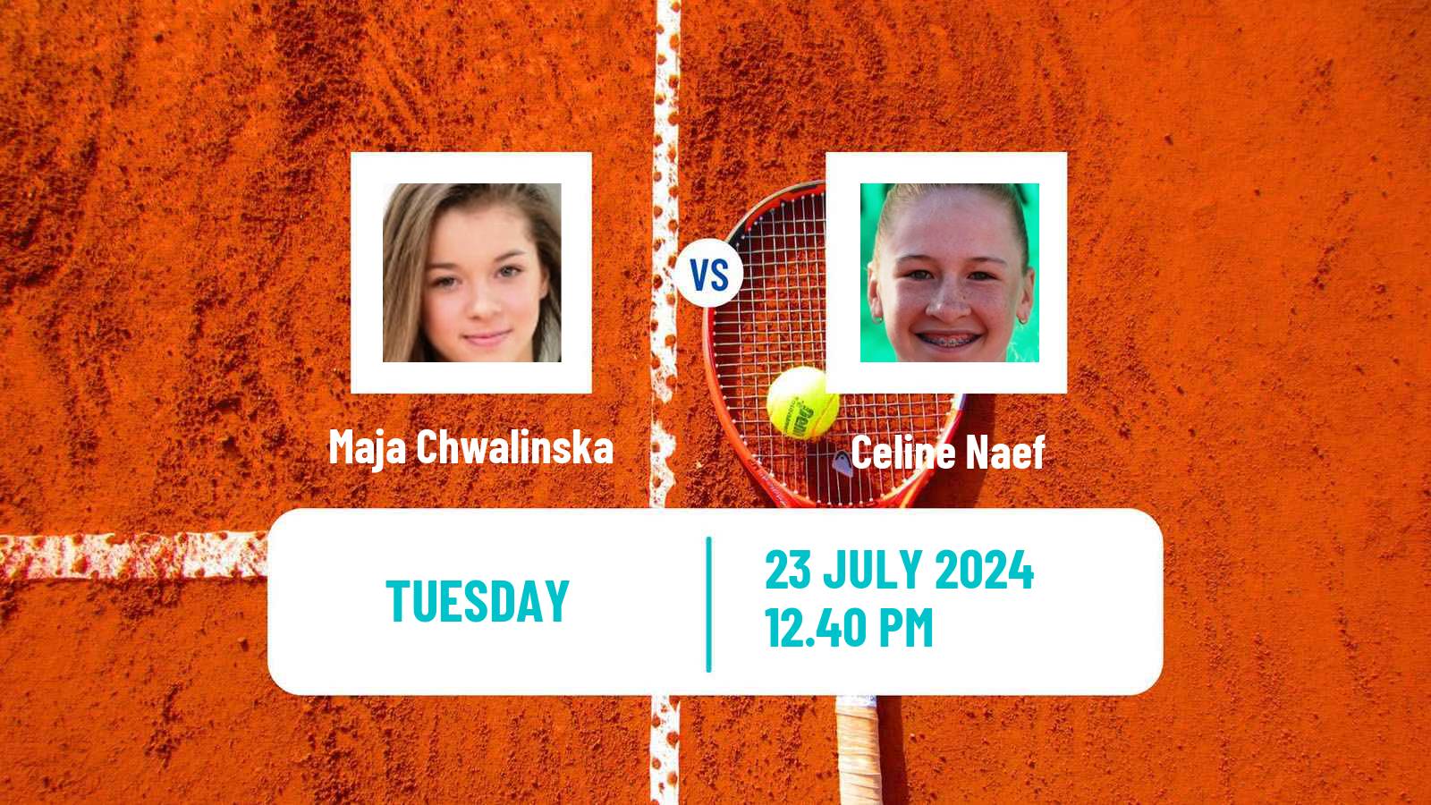 Tennis Warsaw Challenger Women Maja Chwalinska - Celine Naef
