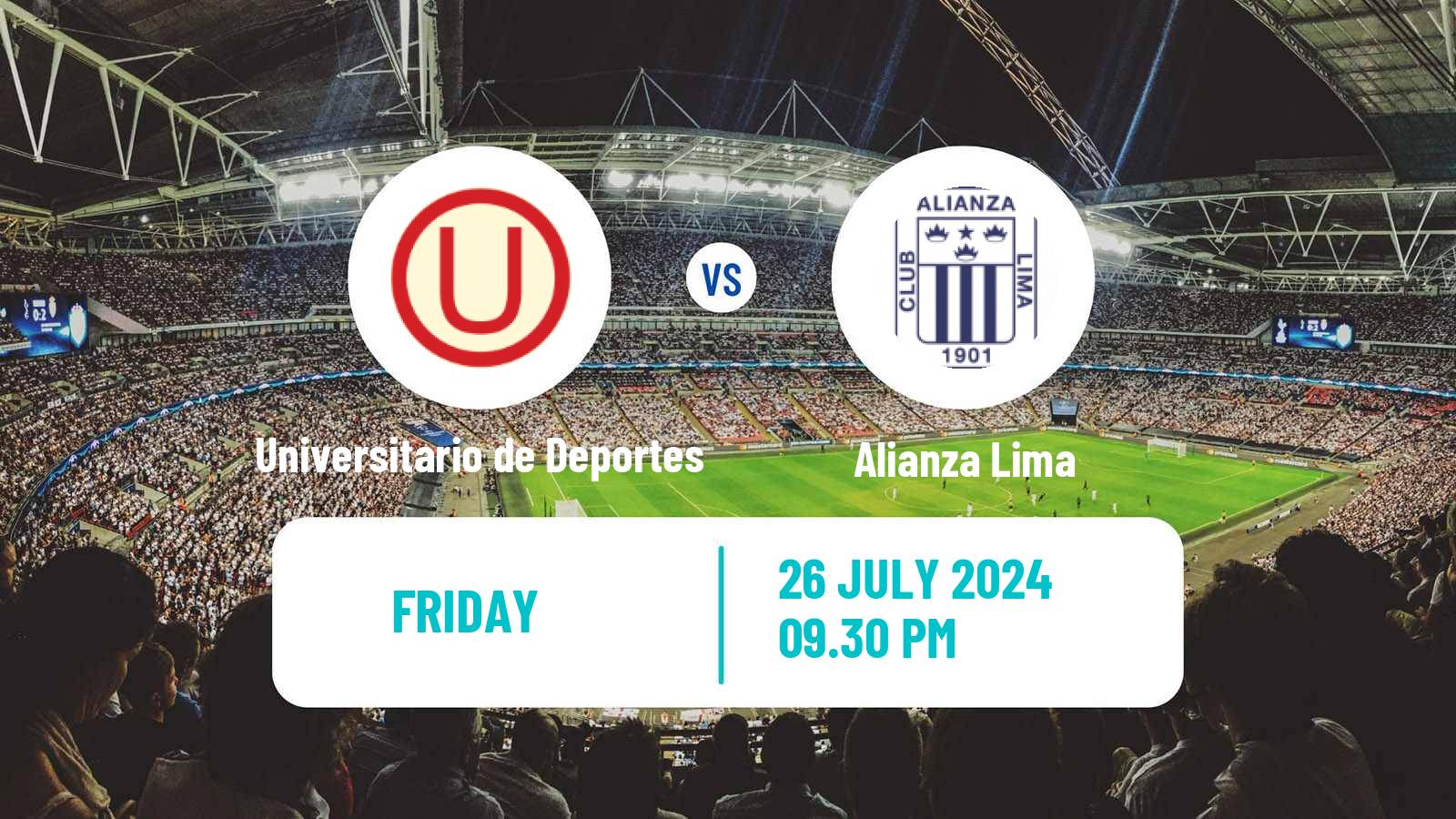 Soccer Peruvian Liga 1 Universitario de Deportes - Alianza Lima