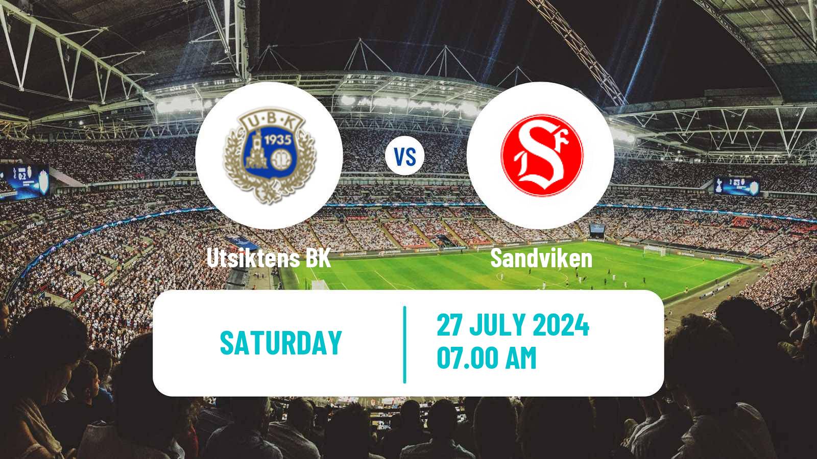 Soccer Swedish Superettan Utsikten - Sandviken