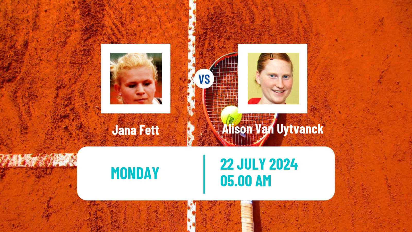 Tennis WTA Prague Jana Fett - Alison Van Uytvanck