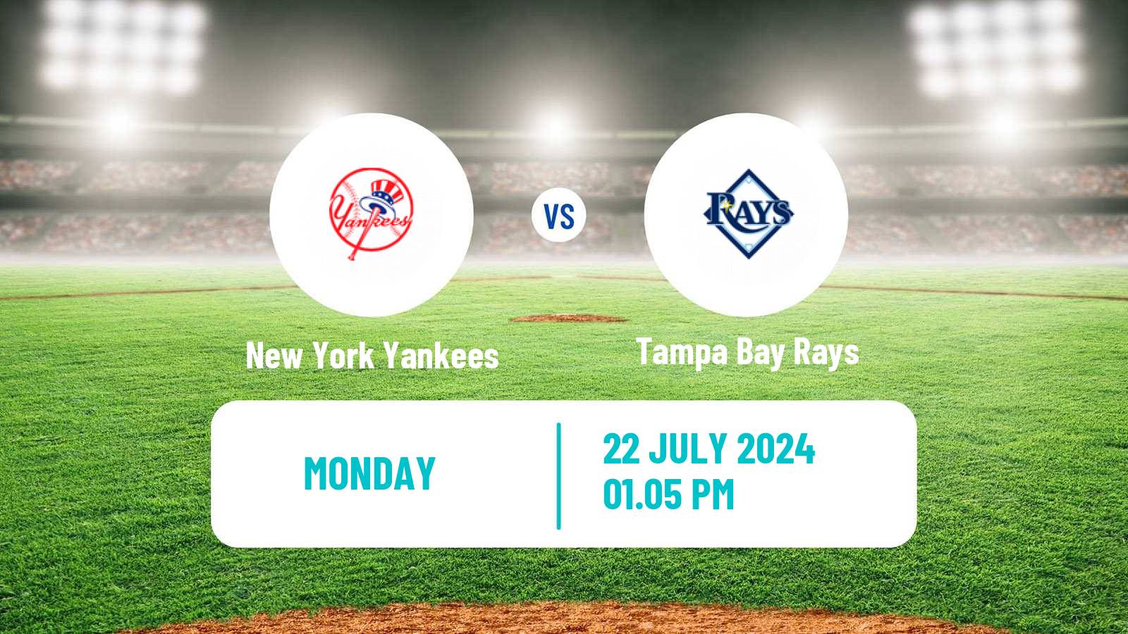 Baseball MLB New York Yankees - Tampa Bay Rays