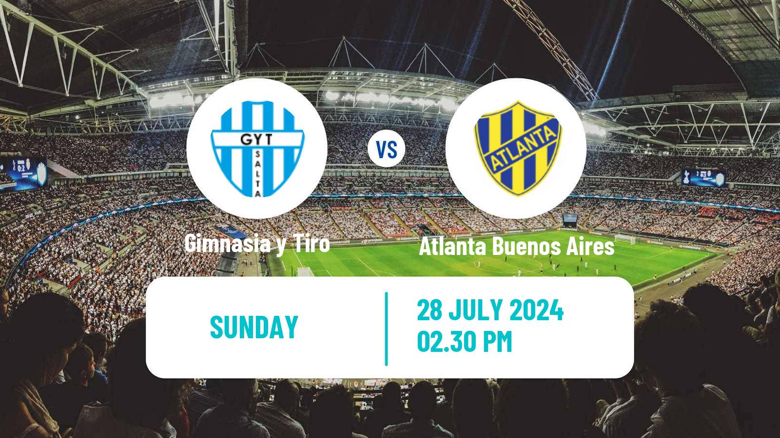 Soccer Argentinian Primera Nacional Gimnasia y Tiro - Atlanta Buenos Aires