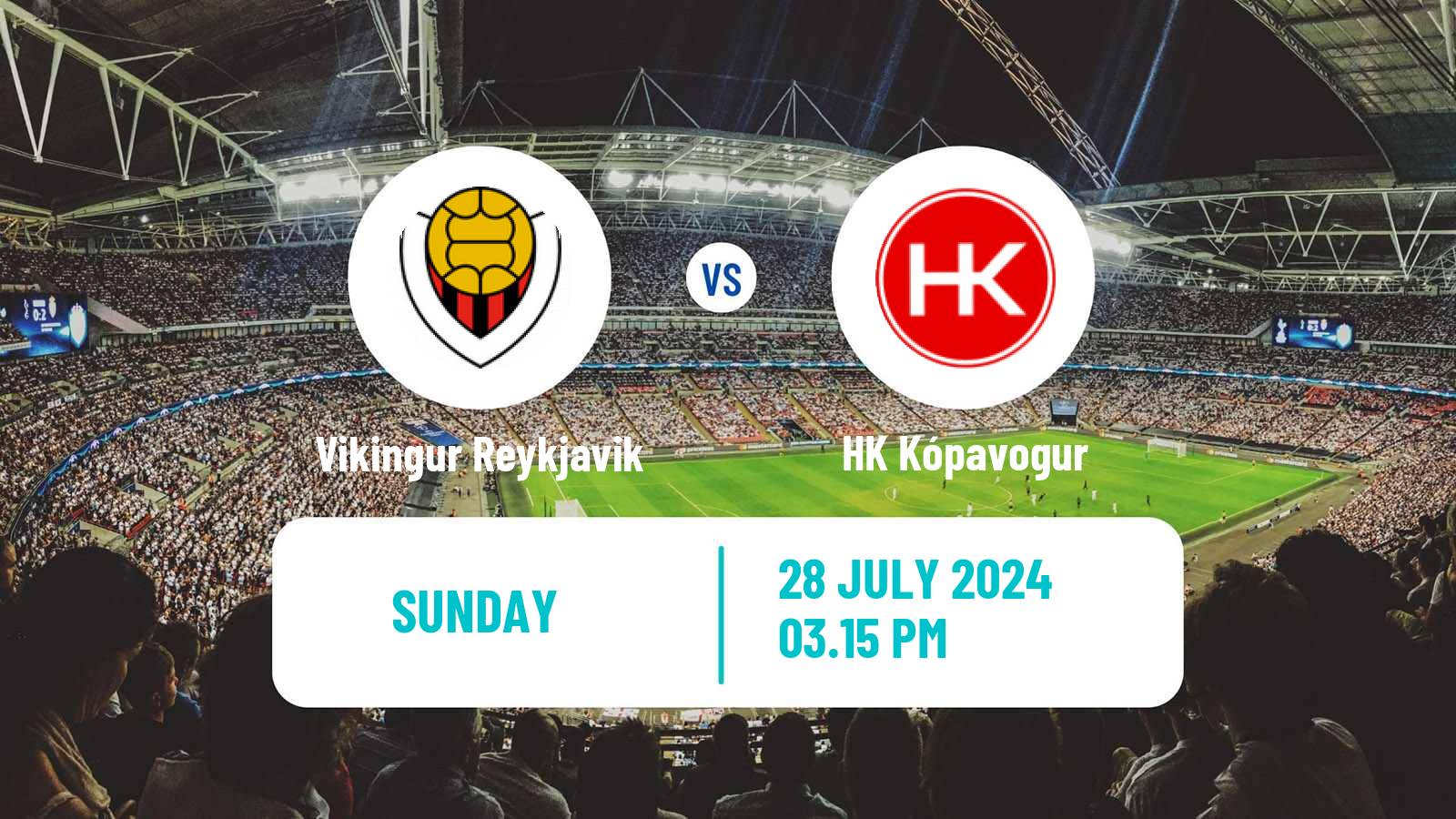 Soccer Icelandic Besta-deild karla Vikingur Reykjavik - HK Kópavogur