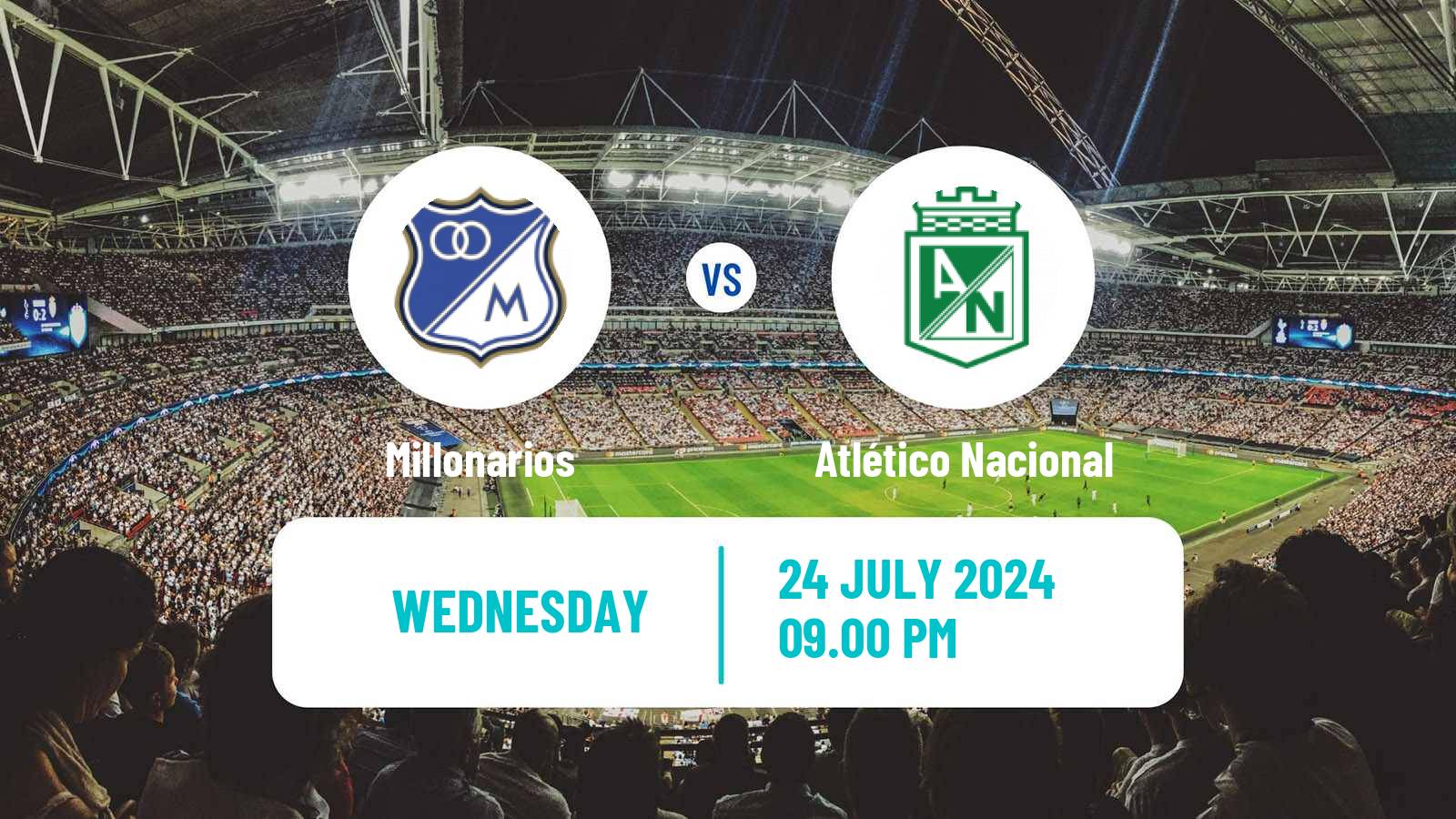 Soccer Colombian Primera A Millonarios - Atlético Nacional