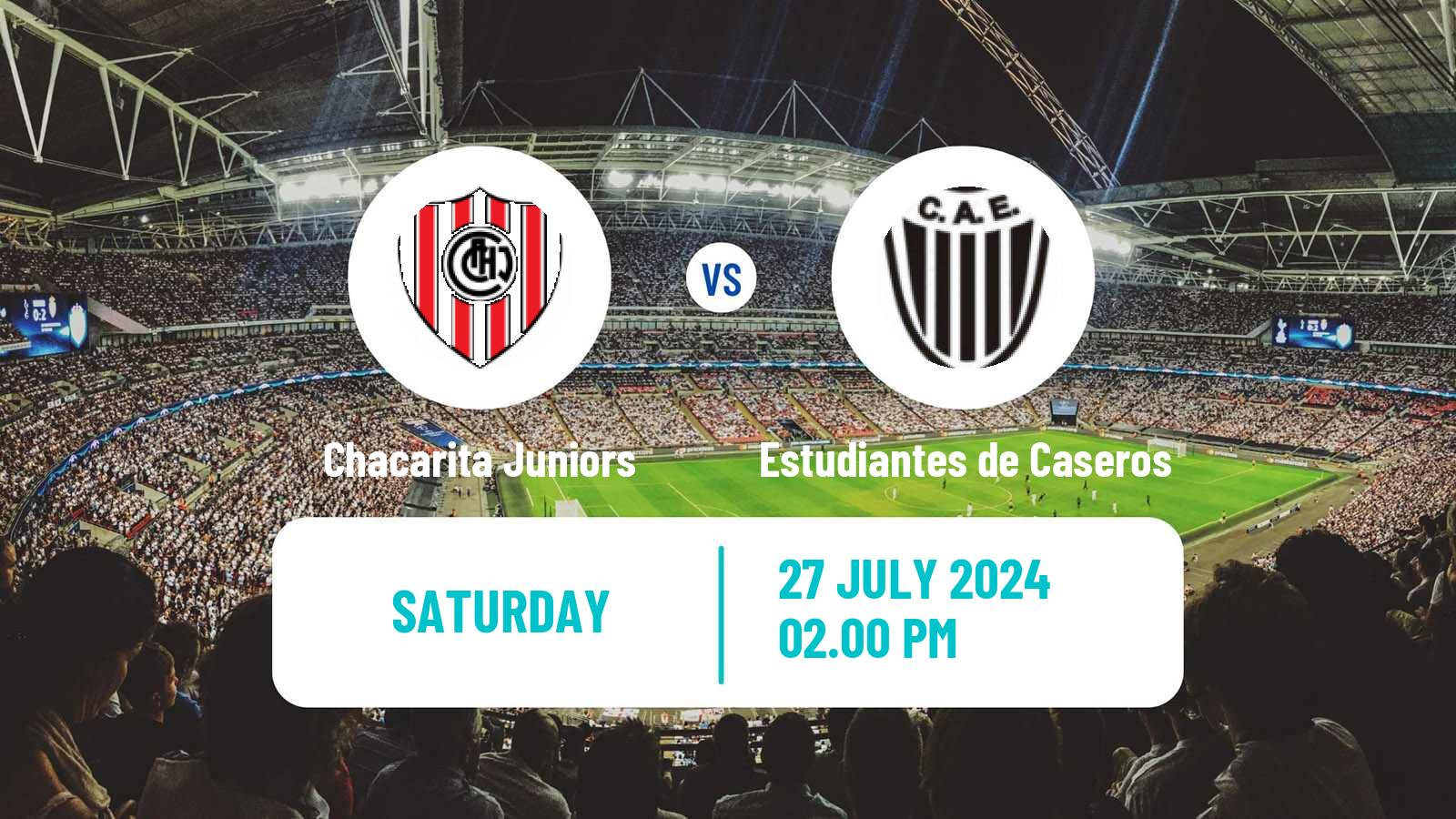 Soccer Argentinian Primera Nacional Chacarita Juniors - Estudiantes de Caseros