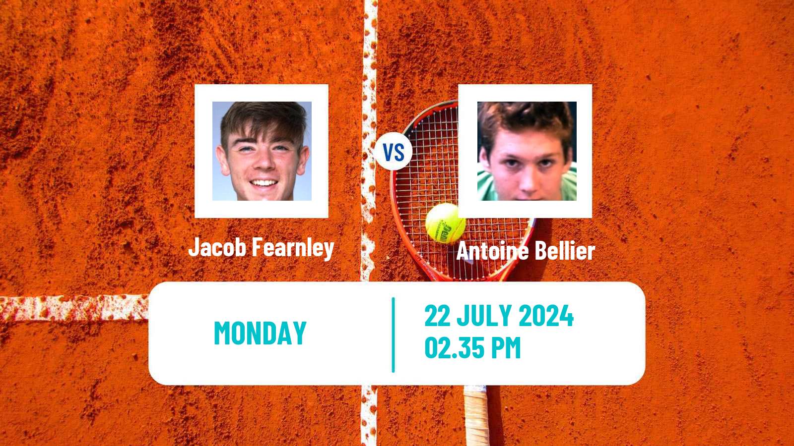 Tennis Chicago Challenger Men Jacob Fearnley - Antoine Bellier