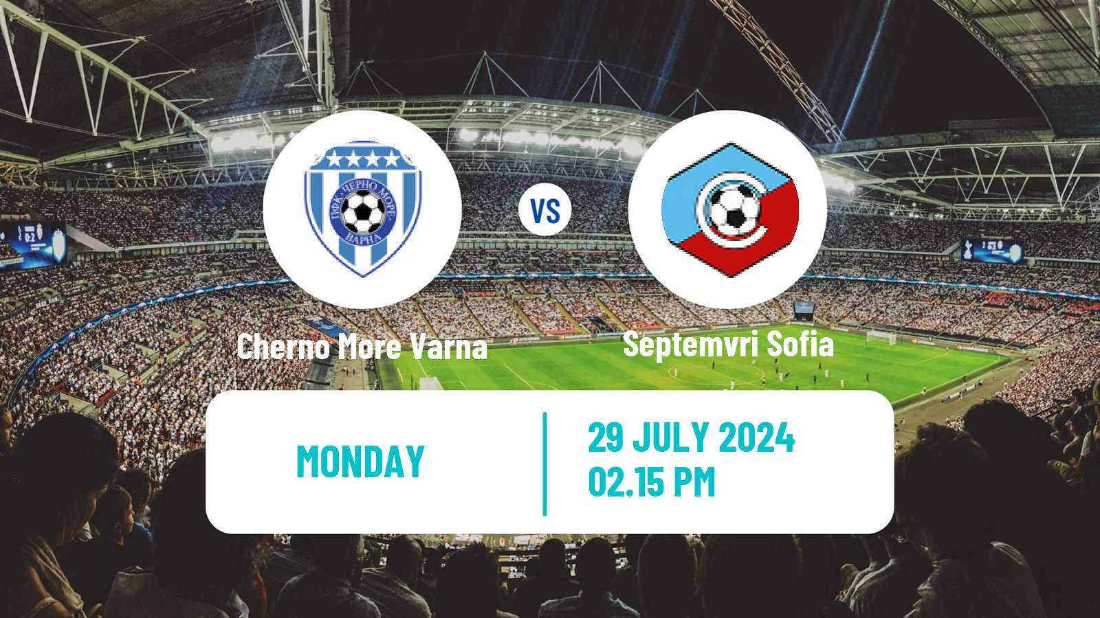 Soccer Bulgarian Parva Liga Cherno More Varna - Septemvri Sofia