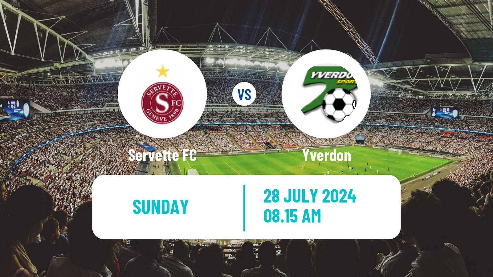 Soccer Swiss Super League Servette - Yverdon