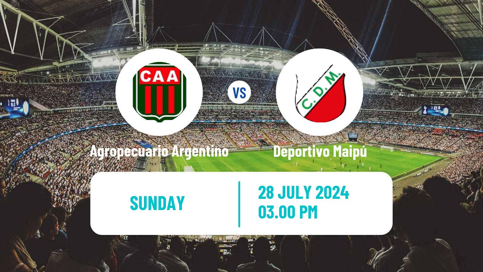 Soccer Argentinian Primera Nacional Agropecuario Argentino - Deportivo Maipú