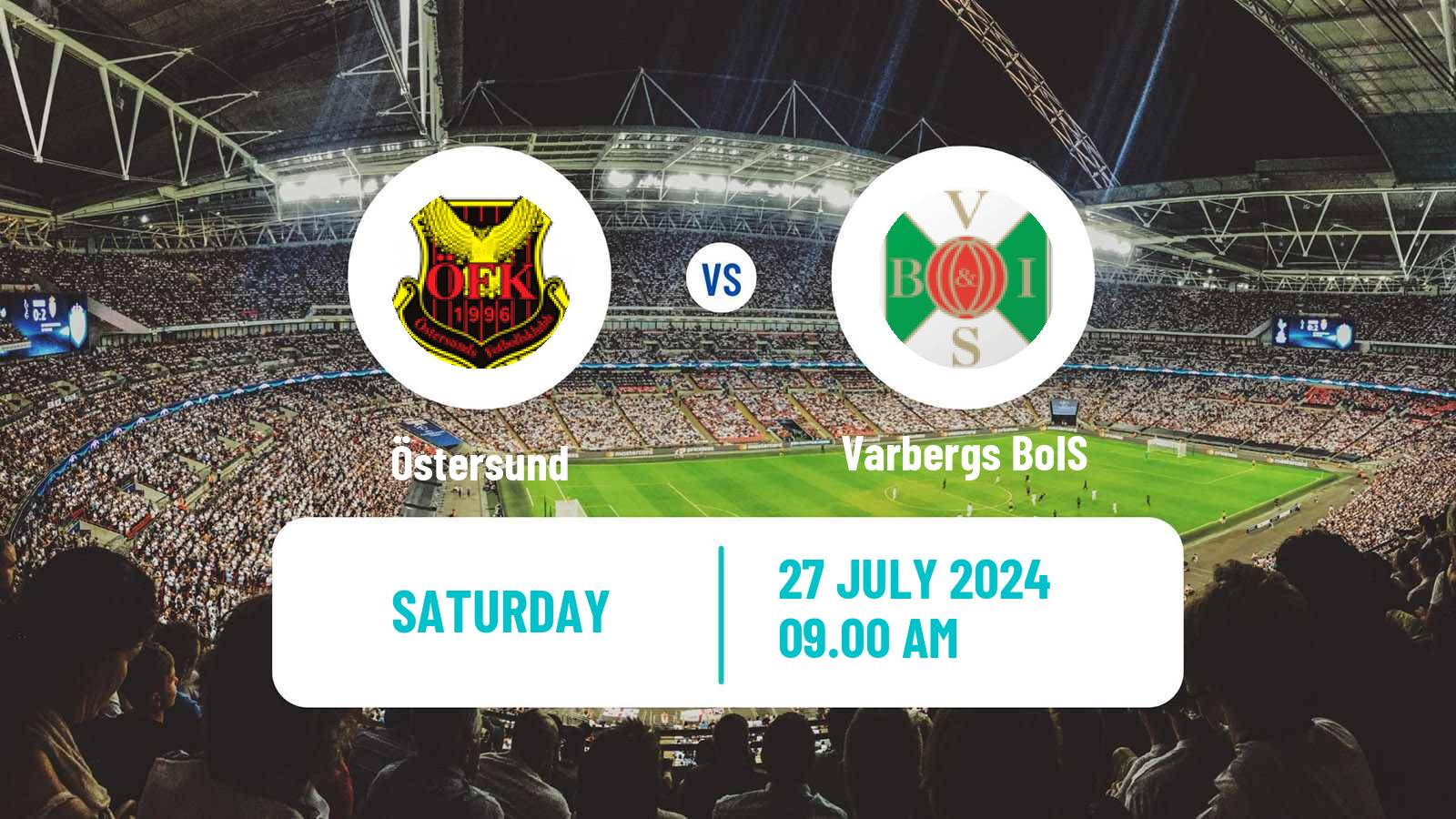 Soccer Swedish Superettan Östersund - Varbergs BoIS