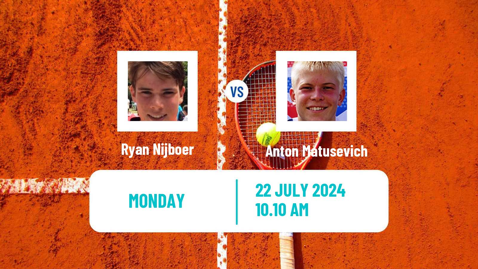 Tennis Zug Challenger Men Ryan Nijboer - Anton Matusevich