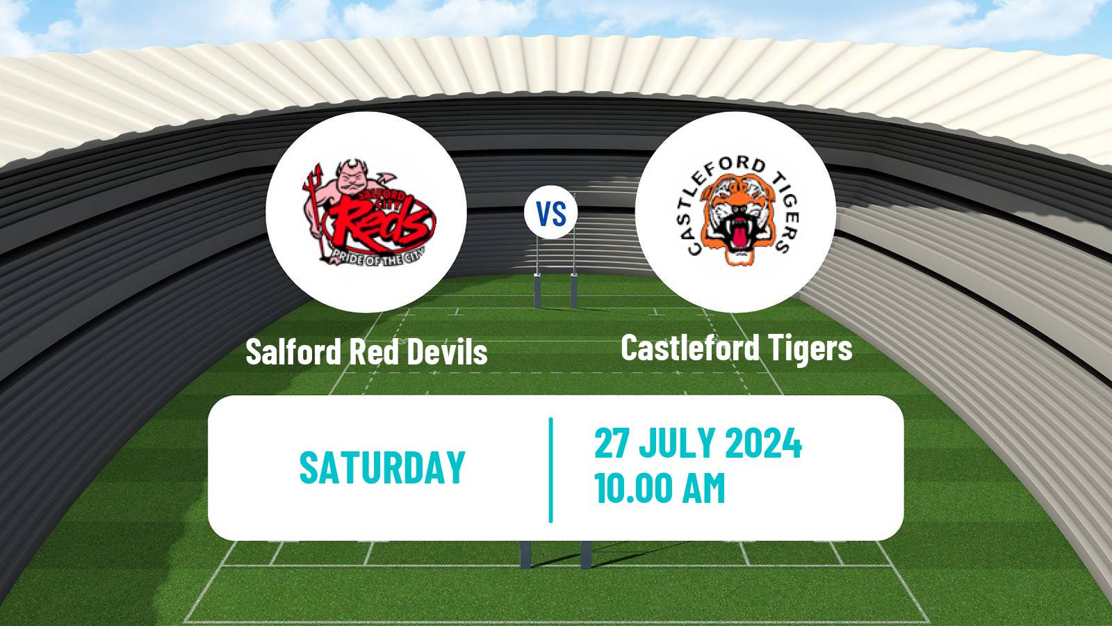 Rugby league Super League Rugby Salford Red Devils - Castleford Tigers