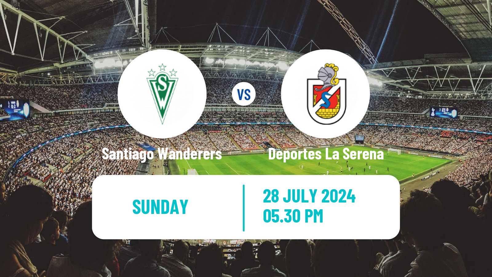 Soccer Chilean Primera B Santiago Wanderers - Deportes La Serena