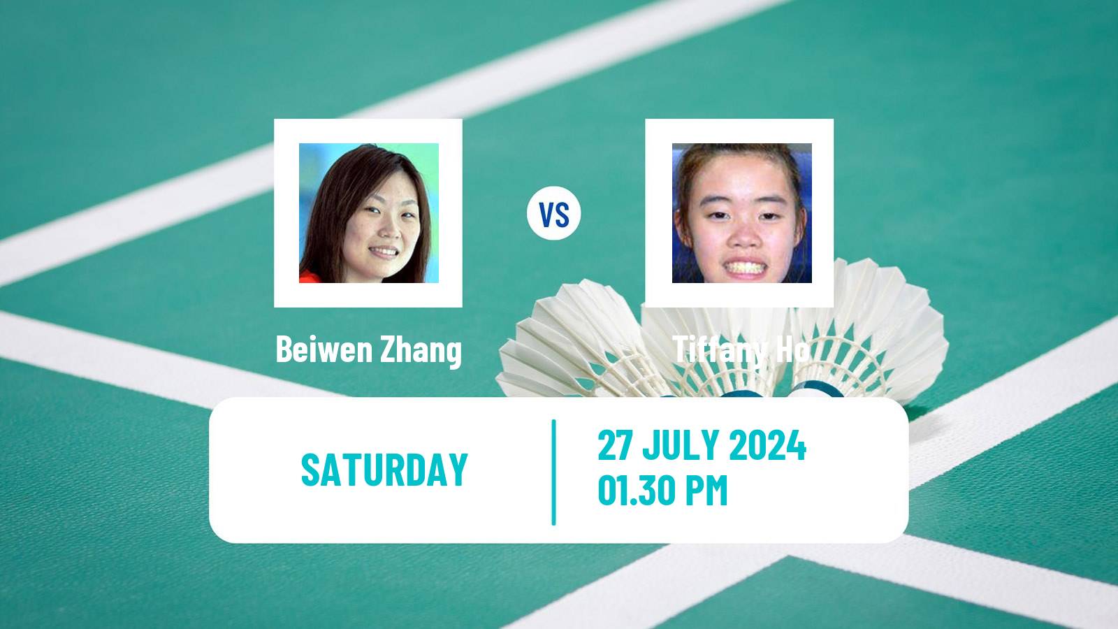 Badminton BWF Olympic Games Women Beiwen Zhang - Tiffany Ho