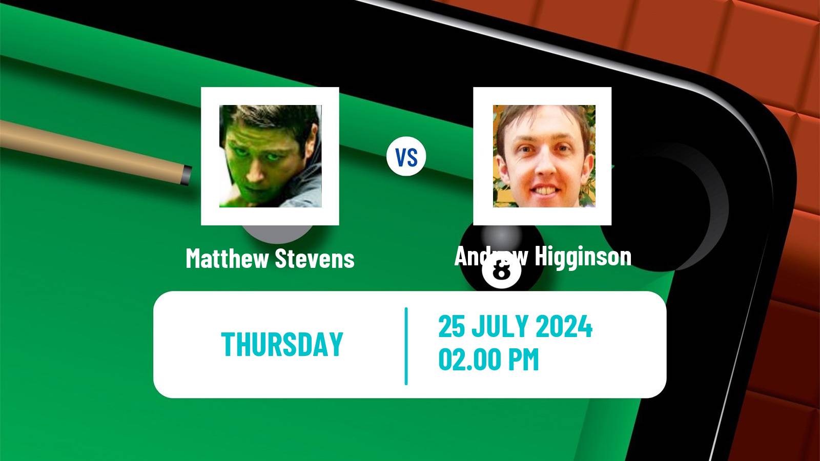 Snooker Grand Prix Matthew Stevens - Andrew Higginson