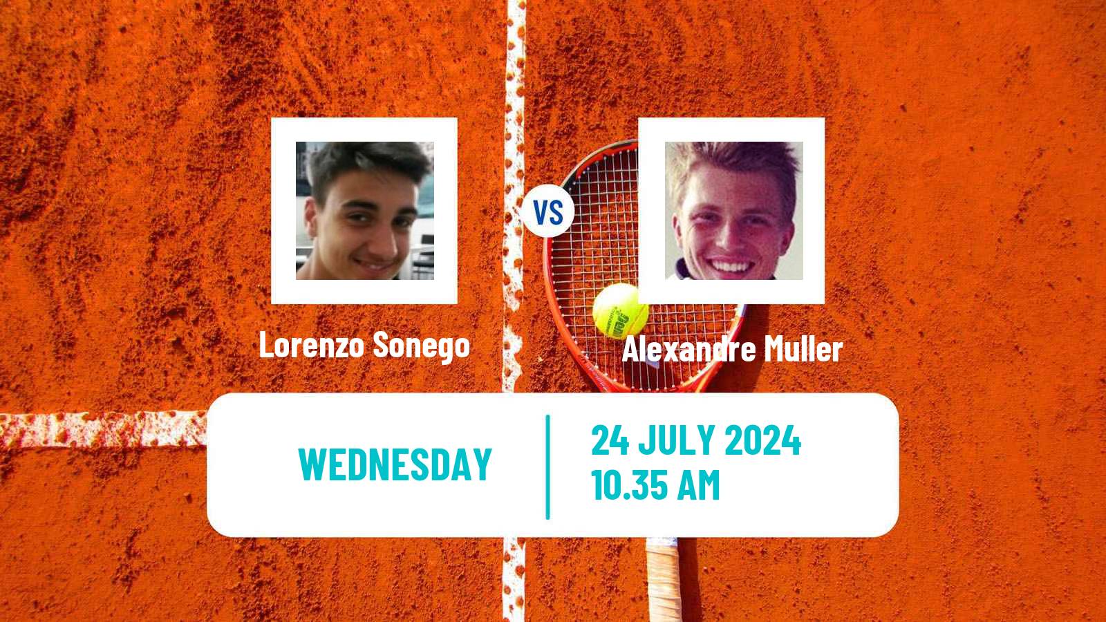 Tennis ATP Umag Lorenzo Sonego - Alexandre Muller