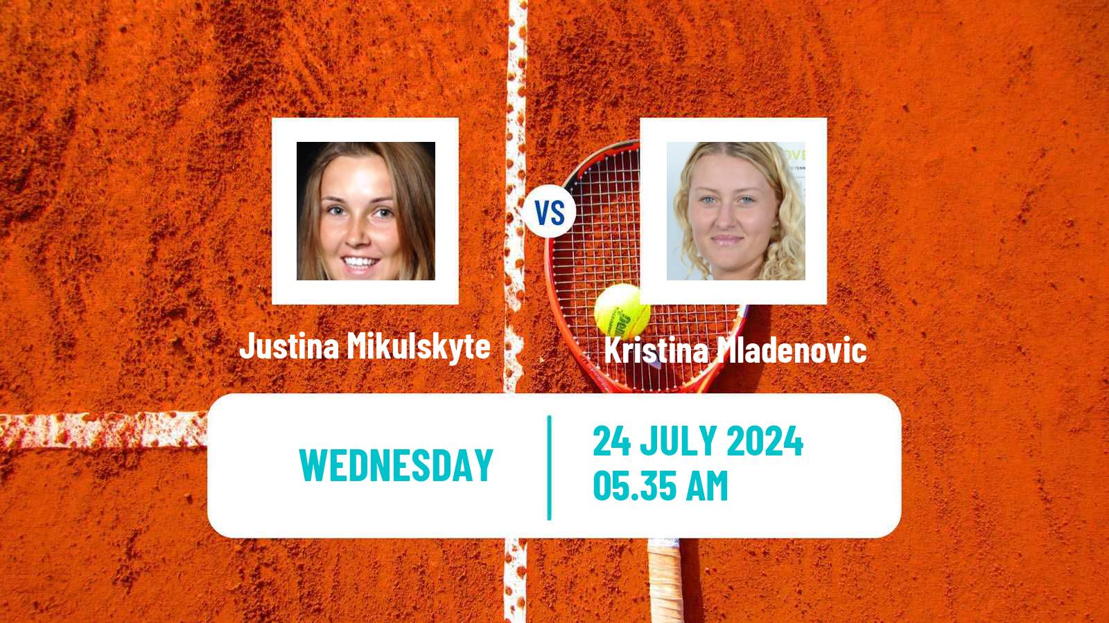 Tennis ITF W100 Figueira Da Foz Women Justina Mikulskyte - Kristina Mladenovic