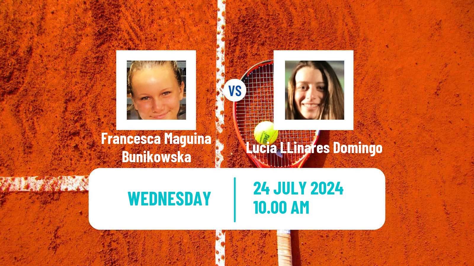 Tennis ITF W15 Monastir 28 Women Francesca Maguina Bunikowska - Lucia LLinares Domingo