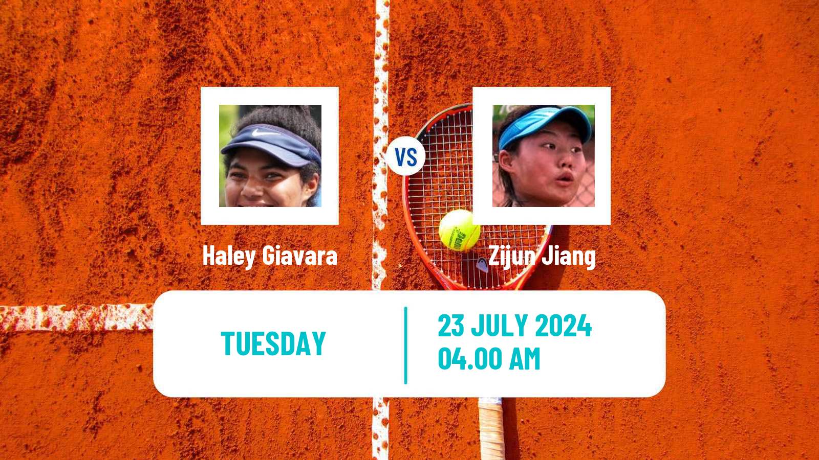 Tennis ITF W35 Segovia Women Haley Giavara - Zijun Jiang