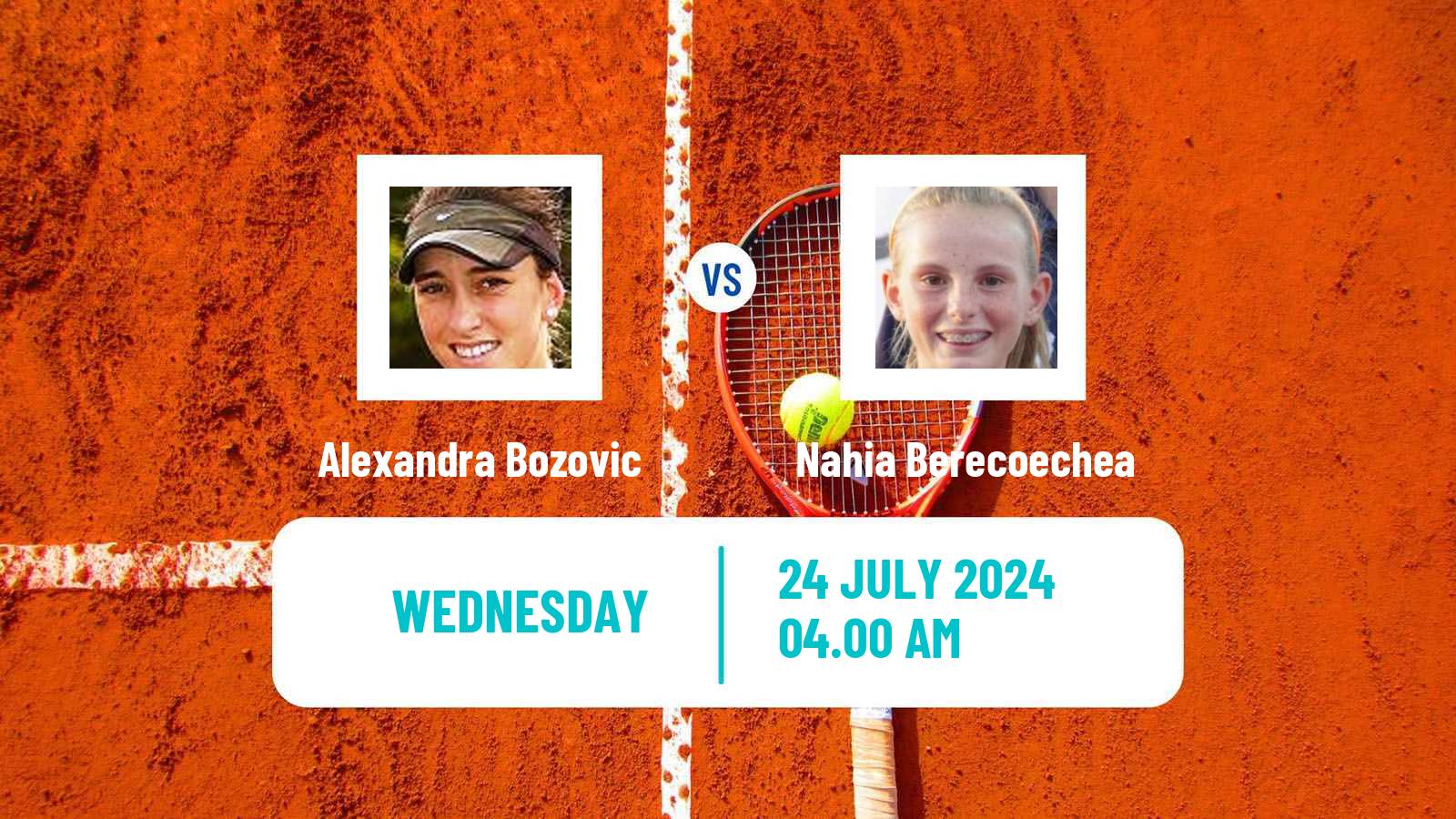 Tennis ITF W35 Segovia Women Alexandra Bozovic - Nahia Berecoechea