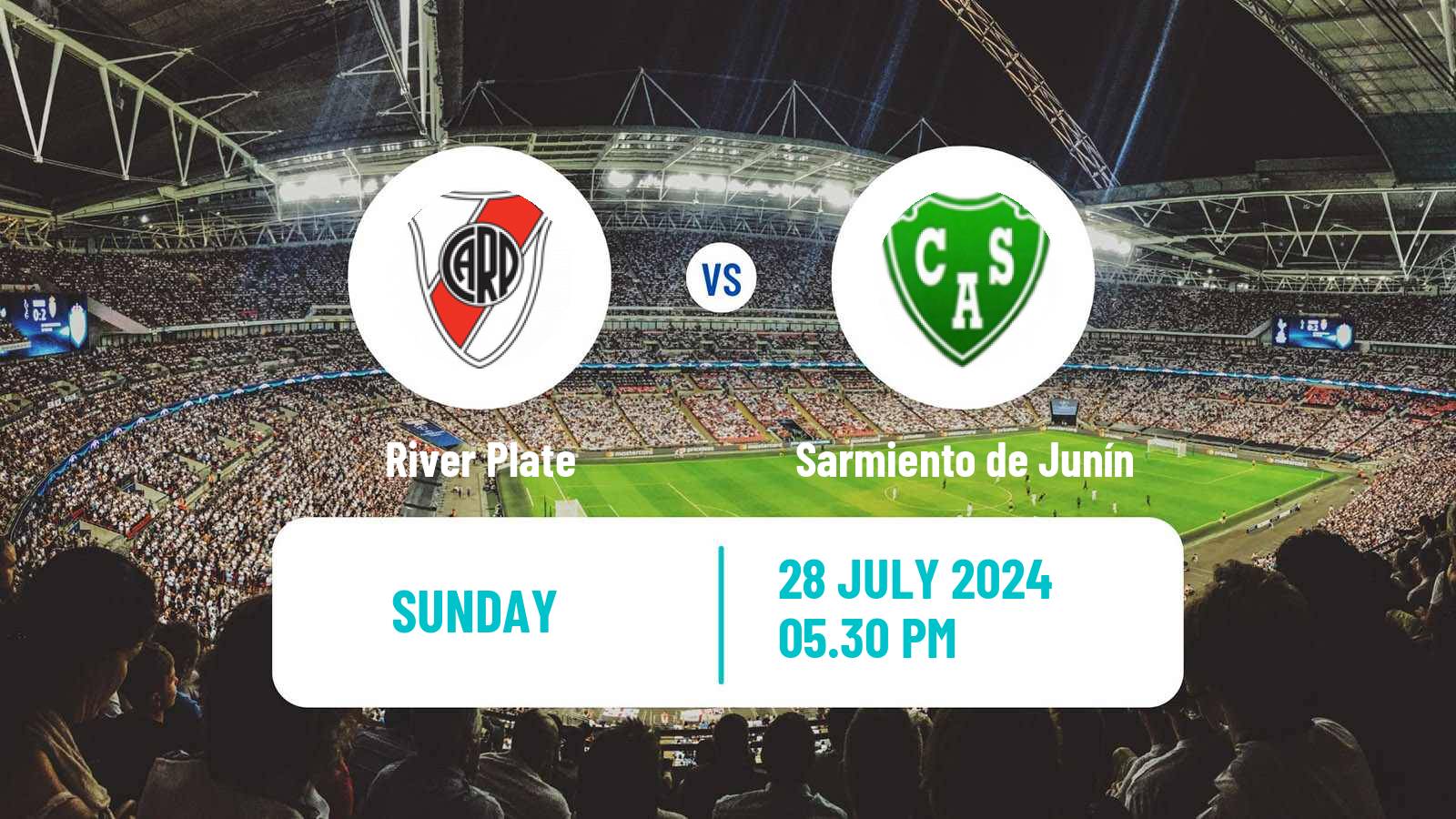 Soccer Argentinian Liga Profesional River Plate - Sarmiento de Junín