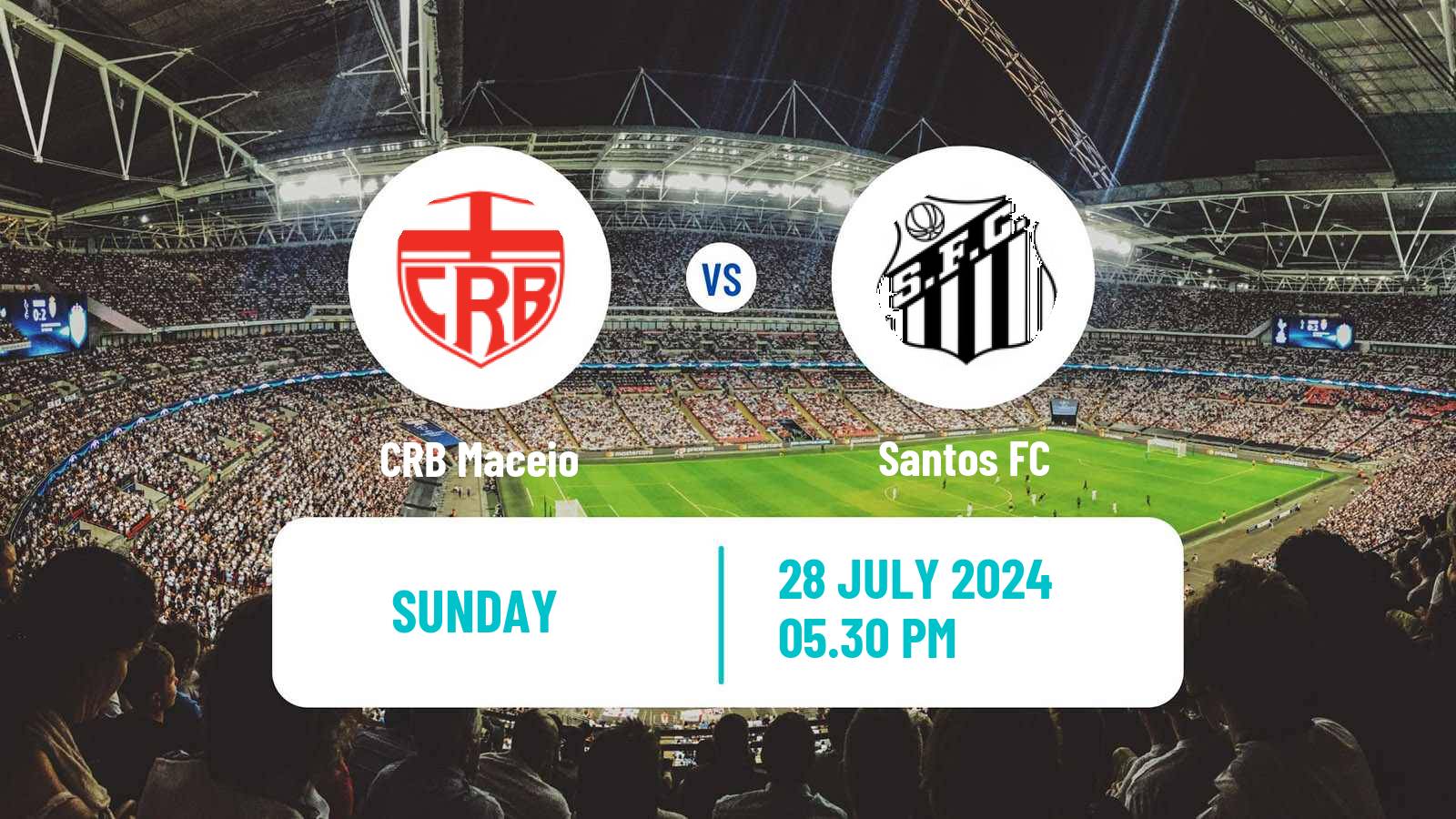 Soccer Brazilian Serie B CRB Maceio - Santos