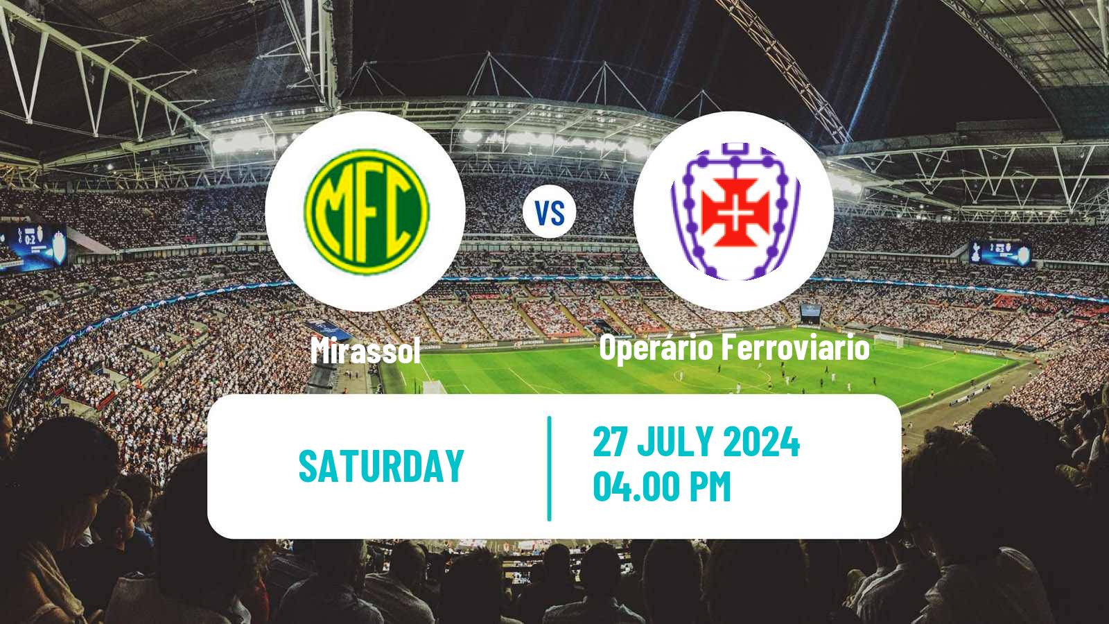 Soccer Brazilian Serie B Mirassol - Operário Ferroviario