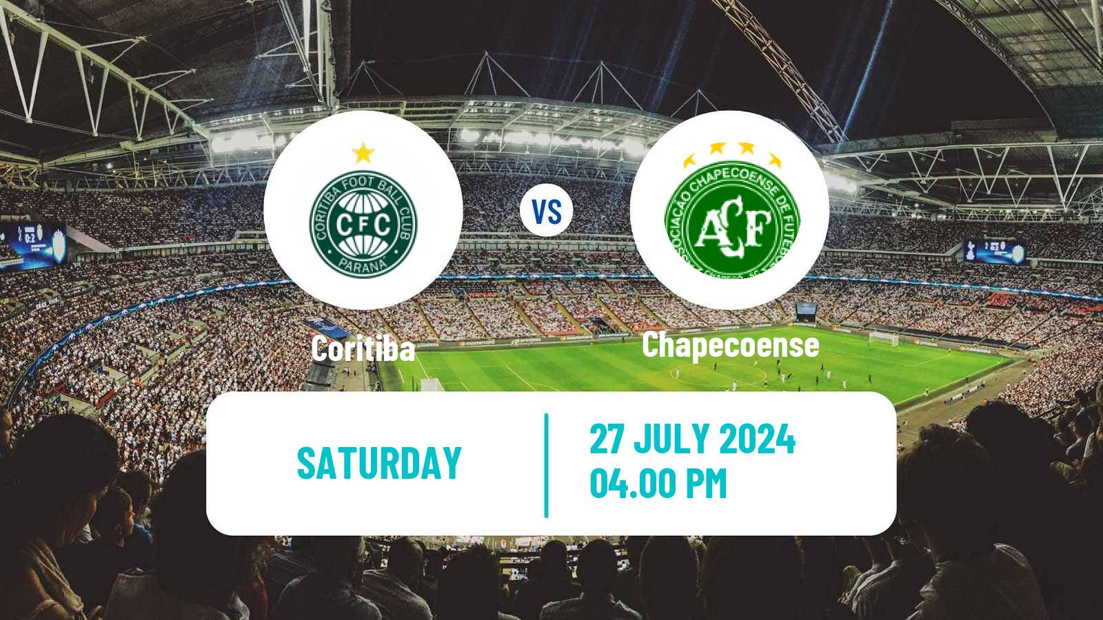 Soccer Brazilian Serie B Coritiba - Chapecoense