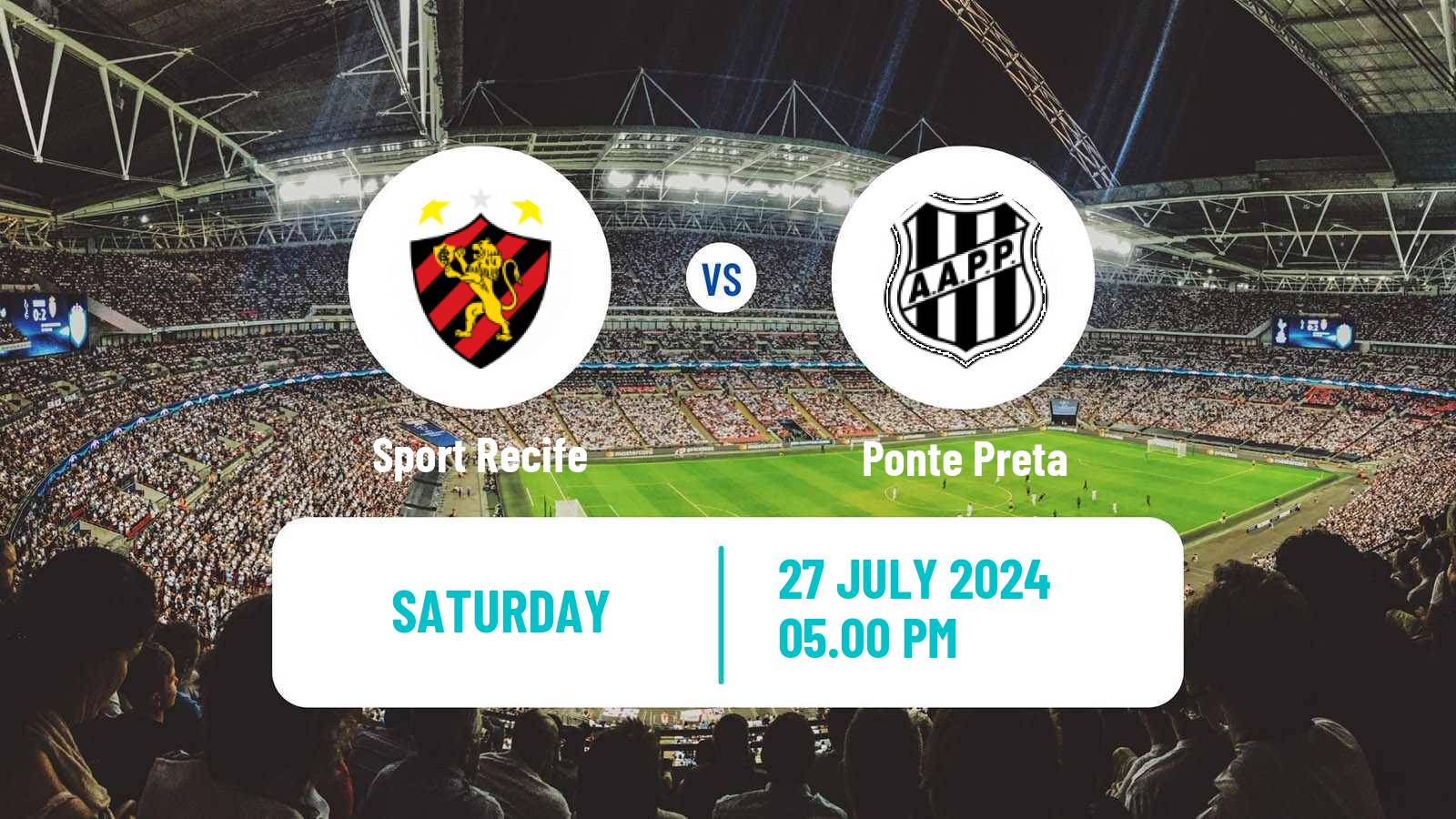 Soccer Brazilian Serie B Sport Recife - Ponte Preta