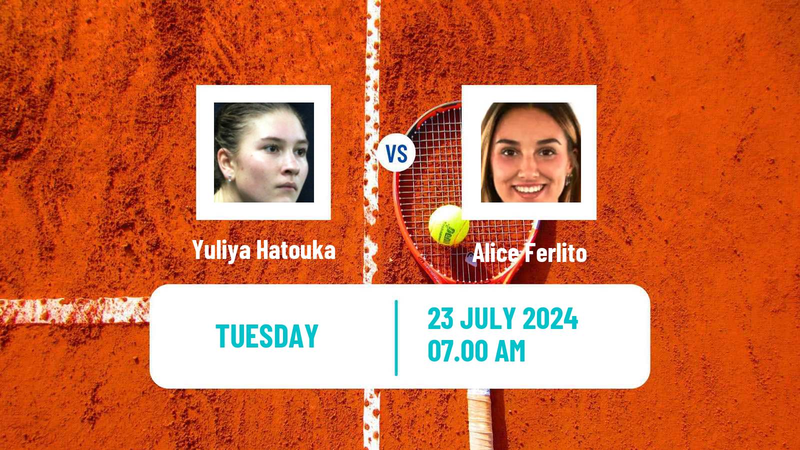 Tennis ITF W35 Segovia Women Yuliya Hatouka - Alice Ferlito