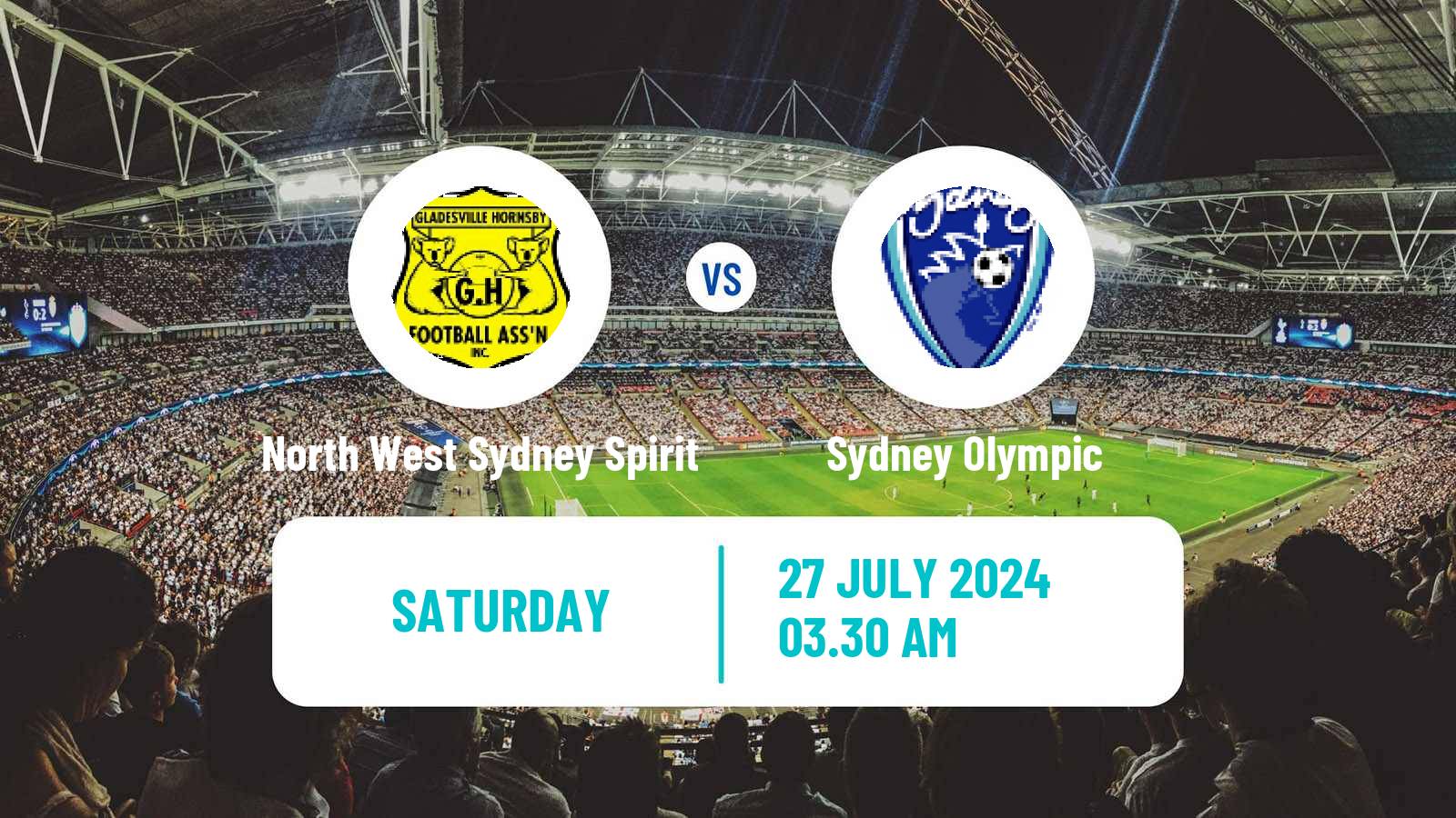 Soccer Australian NPL NSW North West Sydney Spirit - Sydney Olympic