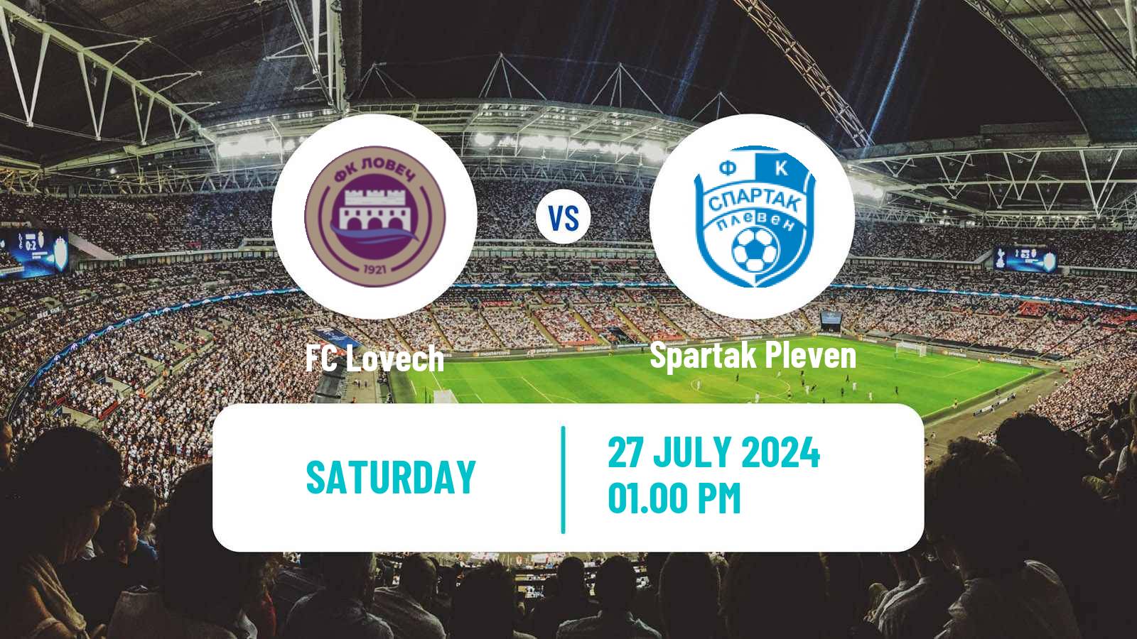 Soccer Bulgarian Vtora Liga Lovech - Spartak Pleven