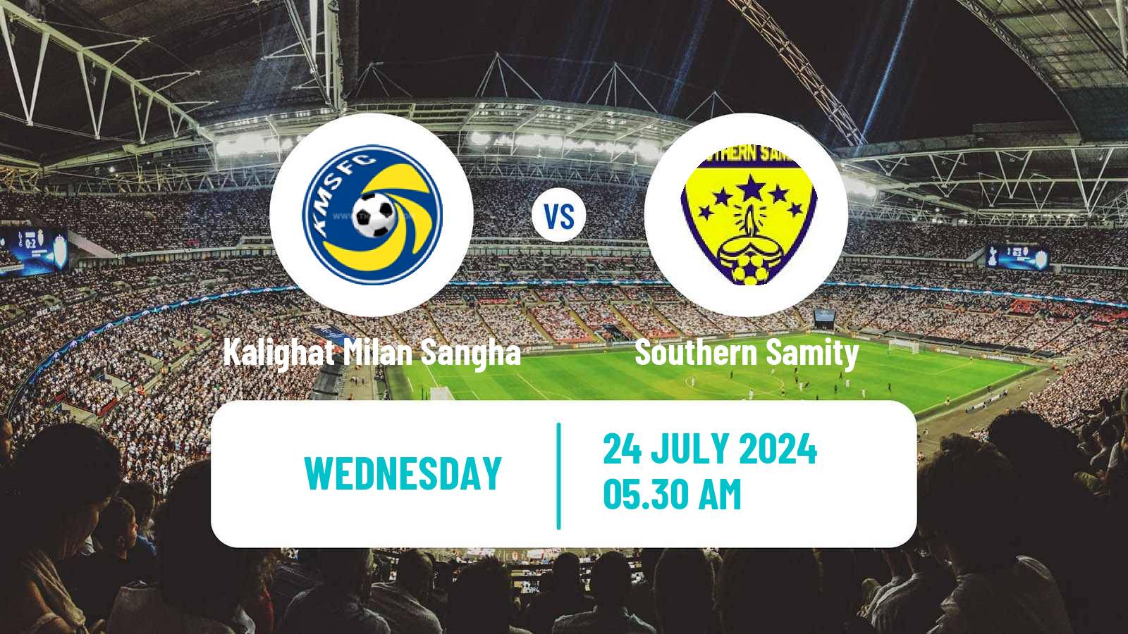 Soccer Calcutta Premier Division Kalighat Milan Sangha - Southern Samity