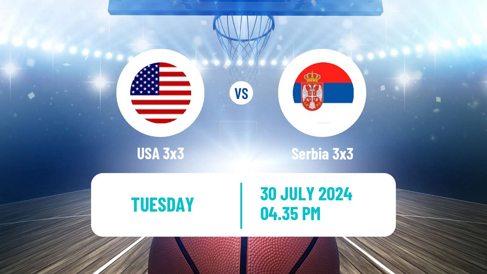 Basketball Olympic Games Basketball 3x3 Serbia 3x3 - USA 3x3