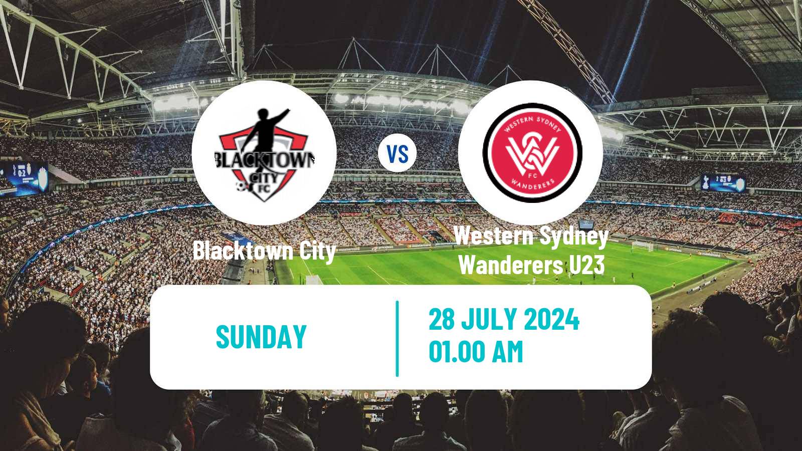 Soccer Australian NPL NSW Blacktown City - Western Sydney Wanderers U23