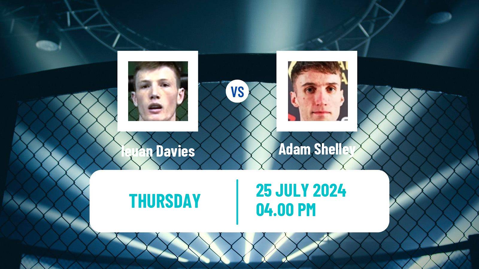 MMA Lightweight Cage Warriors Men Ieuan Davies - Adam Shelley